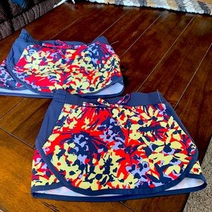 COLUMBIA Girls Omni Shade swim shorts. New without tags